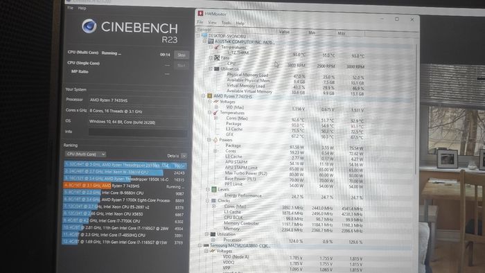 ASUS TUF Gaming A17 (RTX 4060, Ryzen 7) - Like New, Warranty