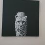 Painting canvas black and white Image 3