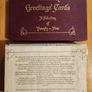 Beautiful Set Of 25 Reproduction  Vicorian Greeting Cards Of The Period 1860-1890 In Presentation Box. In Very Good Condition. Image 4