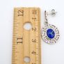 925 vintage sterling silver and lapis studs Image 7