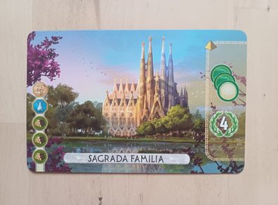 7 Wonders Duel Sagrada Familia Board Game Promo Single Card NEW
