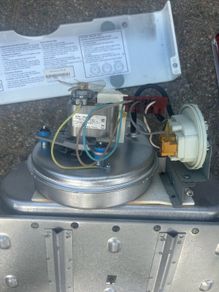 Gas boiler fan
