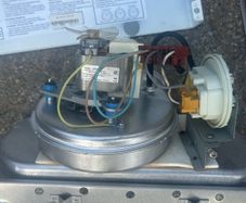 Gas boiler fan