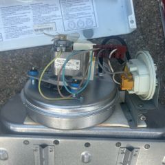 Gas boiler fan