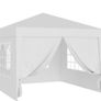 Waterproof 3x3m Gazebo White with 4 side walls Image 2