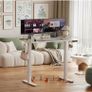Electric Standing Desk, Adjustable Height Stand up Desk, 100x60 cm Image 9
