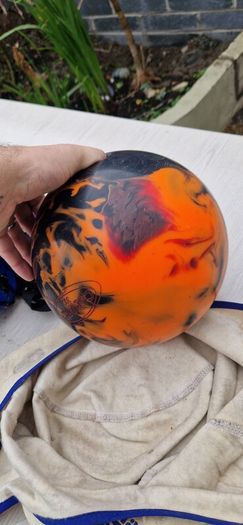 bowling ball and bag