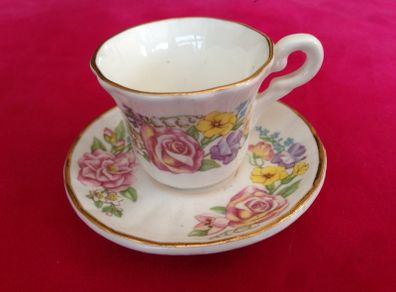 CUP & SAUCER ( Queen Mother 90th year)