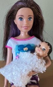 Babysitter Skipper and Barbie Baby