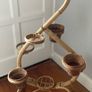 Vintage Retro Free Standing Bamboo Plant Stand Image 6