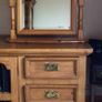 Freestanding Pine Dressing table mirror on stand Image 3