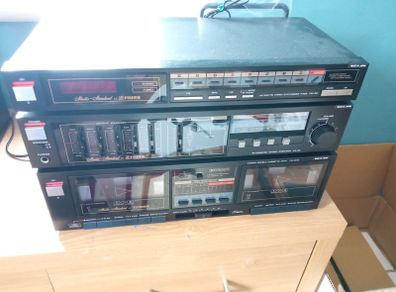 sanyo fisher amp , tape and fm