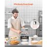 Electric Pizza Dough Press Machine, 6 inch Pizza Pastry Press Plate, Stainless Steel Bread Presser, Adjustable Thickness Commercial Forming Machine, with 100 Pcs Parchment Paper Image 6