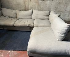 Grey corner sofa set L shaped