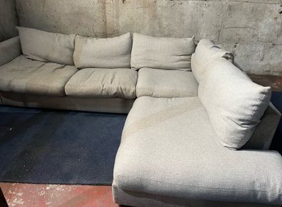 Grey corner sofa set L shaped