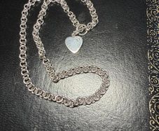 silver necklace