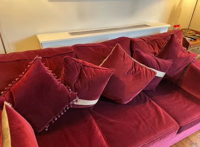 3 seater and 2 seater Texas Loose back custom made solid wood sofa/suite with cushions.