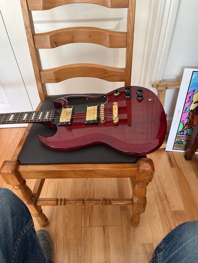 Vintage SG electric guitar