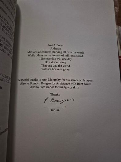 Collection of 130 poems by Edward Keegan