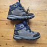 Decathlon Kids high-rise, waterproof hiking boots UK 4 EU 37, MH900 - Blue Image 2