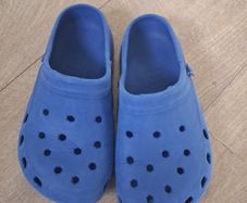 Free. Boys "crocs". Size 2. Straps missing