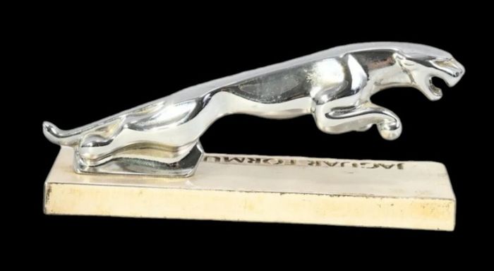 Rare silver metal Jaguar Formula one model
