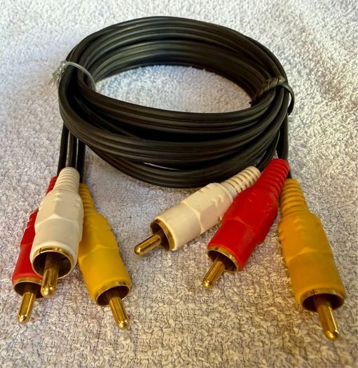 1.5m gold plated RCA component cables