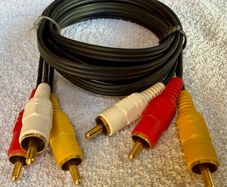 1.5m gold plated RCA component cables
