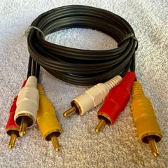 1.5m gold plated RCA component cables