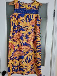Next linen mix dress size 12 tall  BNWT