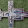 HANDMADE Wooden Francisian Crucifix, San Damiano, Wall Cross Image 4