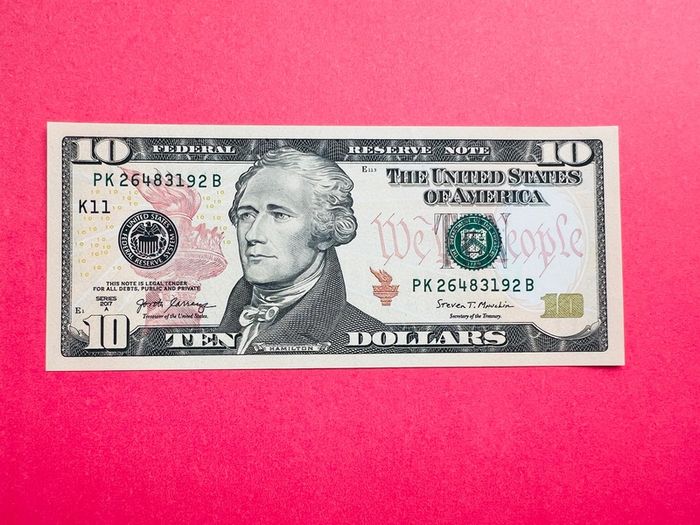 Usa  10 Dollars   2017 Letter  (  K 11 )  DALLAS ( Uncirculated )