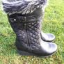 Black long boots UK4 Image 2