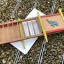 Vintage Dolls Wooden Cot. Image 4