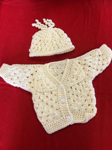 cardigan and hat