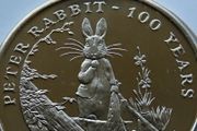 Peter Rabbit Gibraltar 2002 100 years coin stamps cover | Rare