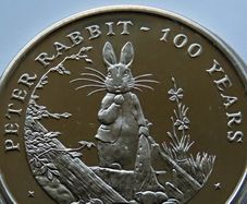 Peter Rabbit Gibraltar 2002 100 years coin stamps cover | Rare