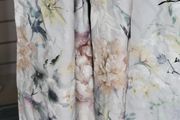 stunning floral on a grey background curtains