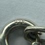 Italian Sterling Silver Necklace with Round Faux Pearl Pendant Image 5