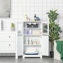 Bathroom Floor Cabinet Storage Unit Kitchen Cupboard W/ Doors & Adjustable Shelf (FREE POSTAGE) Image 4