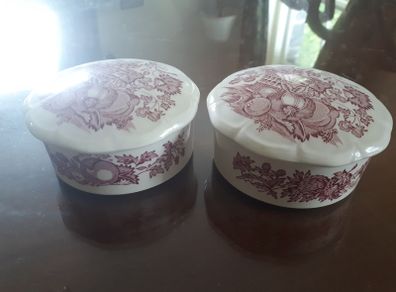 2 x Gorgeous Ceramic Trinket Boxes