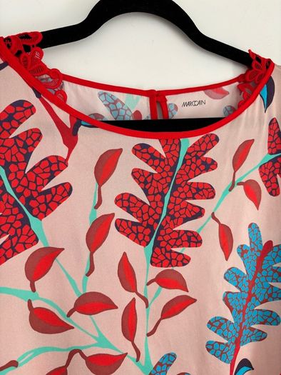 Marc Caine long sleeve silk top