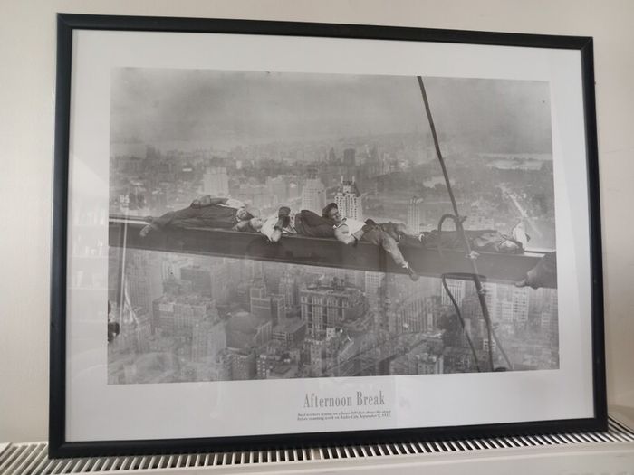 Skyscraper and afternoon framed pictures