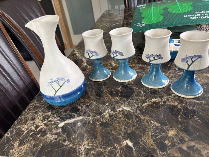 Cool mountain Pottery Set of 5