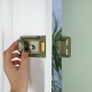 Yale Traditional Nightlatch, Standard Security, Nickel Finish/Brass Cylinder, 60 mm Backset Image 4