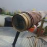 Antique Brass and leather Telescope with stand Image 6