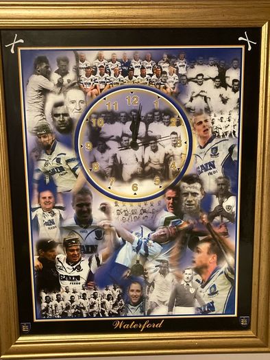 Waterford Hurling Clock ( rare item )