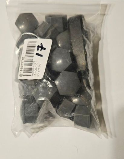17mm 20PCS Grey Car Wheel Nut Caps Protection Covers Caps Anti-Rust Auto Hub Screw Cover Car Tyre Nut Bolt Exterior Decoration for Volkswagen & Mercedes with 17 wheel Bolts