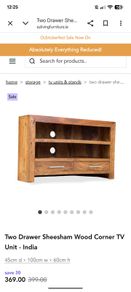 Corner TV unit