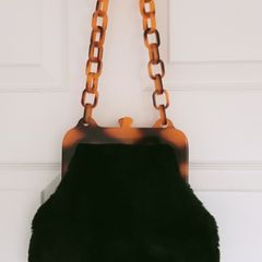 Topshop Faux Fur Handbag